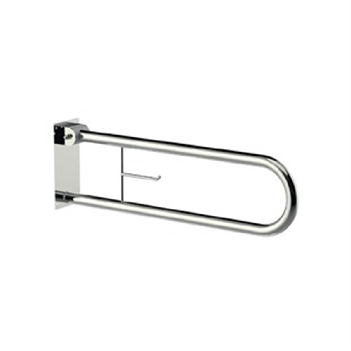 Maxiflow Mafsallı - Hareketli Wc Kağıtlıklı Tutunma Barı Ø32 Ss304 13579 resmi