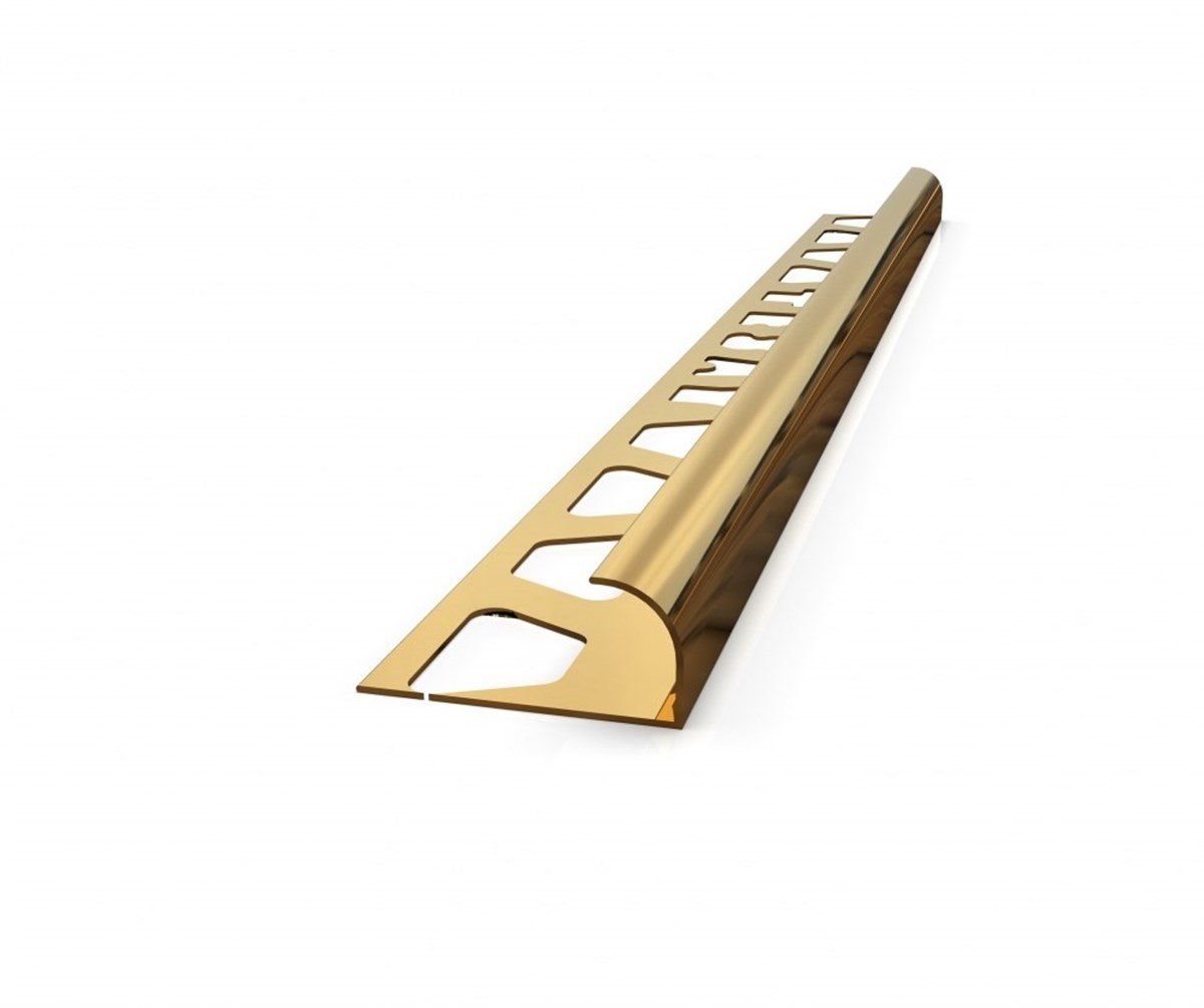 10Mm Sarı Alüminyum Dış Köşe Fayans Çıtası resmi