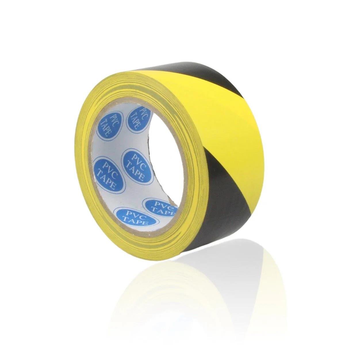 Boss Tape Yer İşaretleme Bandı 48mmx30mt Sarı-siyah resmi