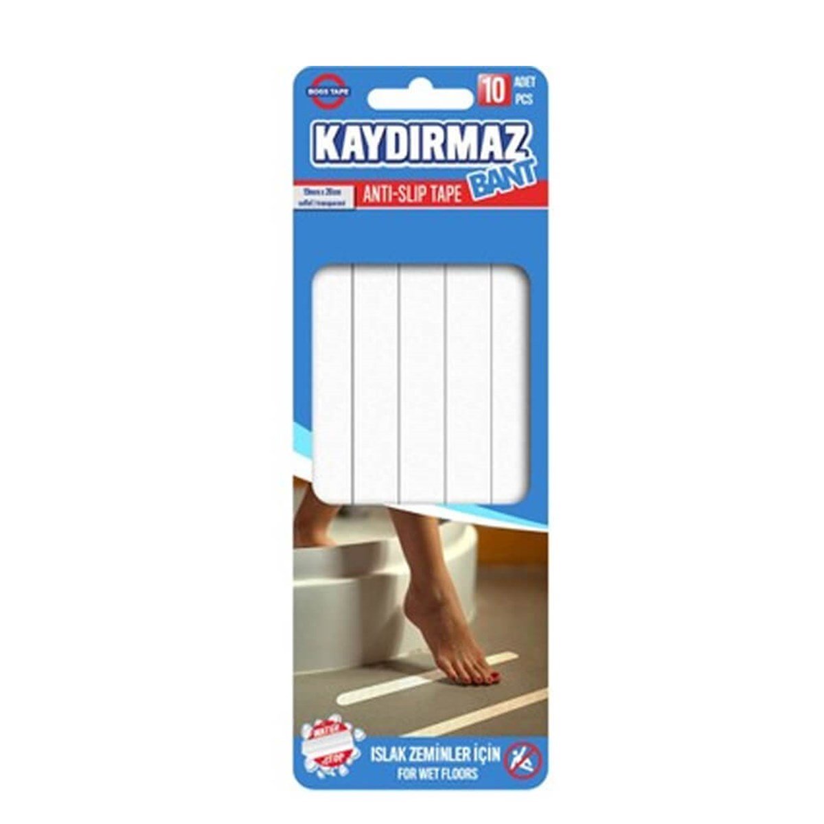 Boss Tape Banyo Kaydırmazlık Bandı Şeffaf 10l'u resmi