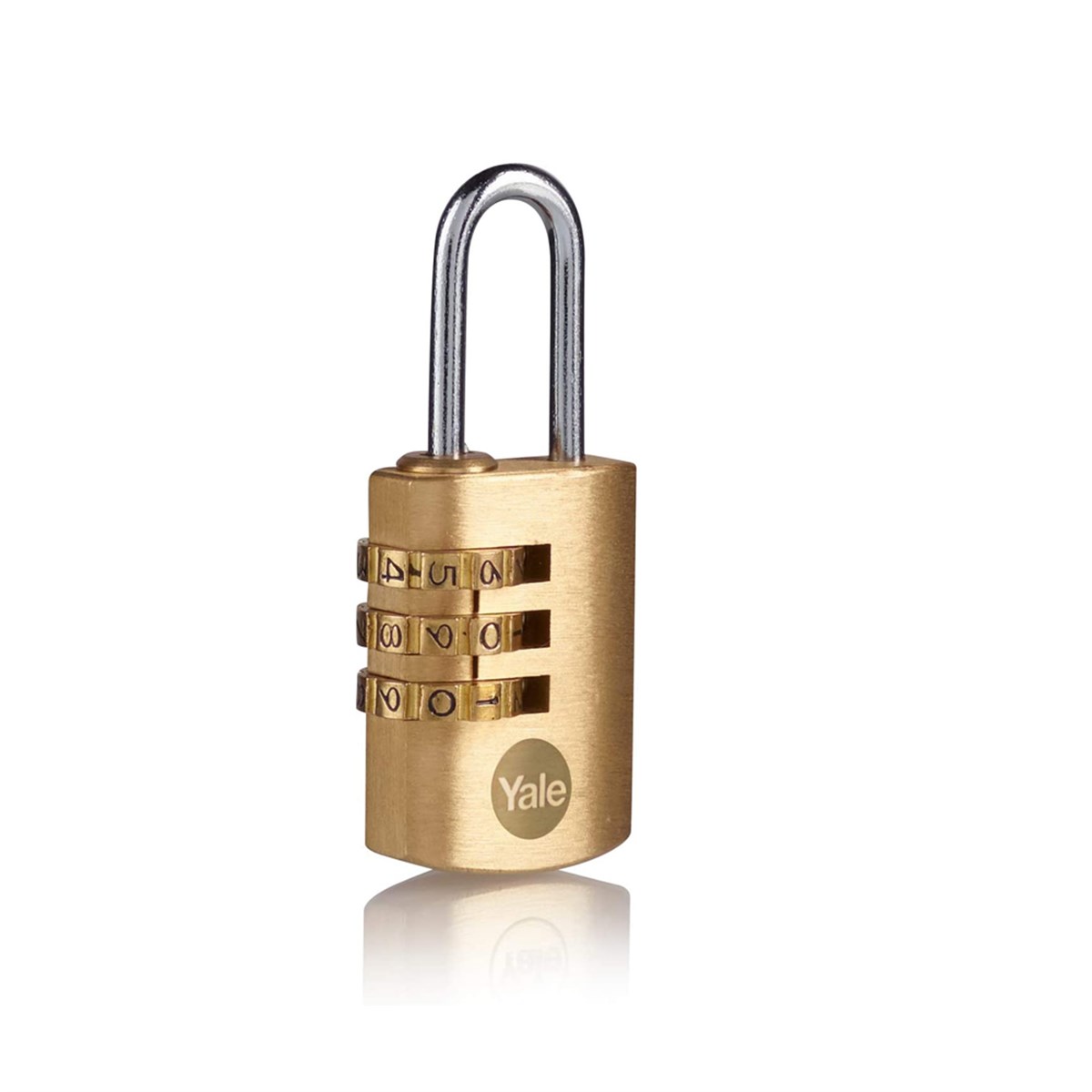 Yale 3 Şifreli 22 Mm Pirinç Asma Kilit Y150B/22/120/1 resmi