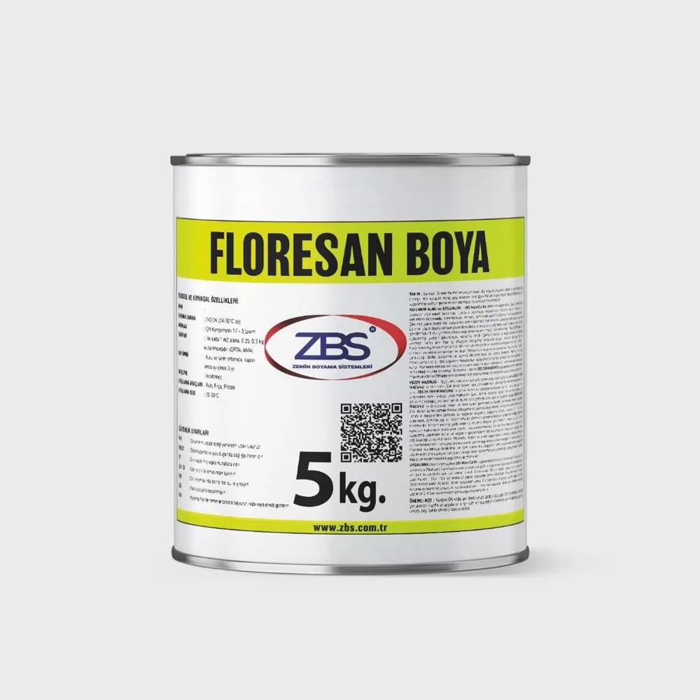 Zbs Florasan Boya 5 Kg - (Dikkat Çekici, Canlı Renkler) resmi